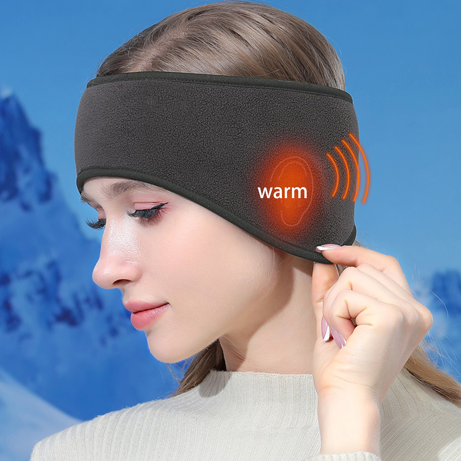 Winter Cycling Ear Warmer Head - Fleece Ear Warmer Band review and price