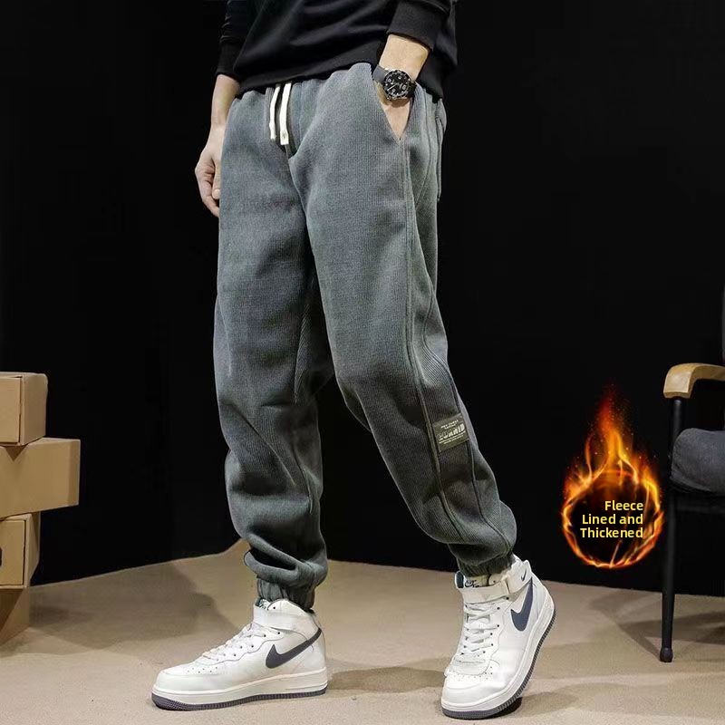 Thickened Fleece Men's Casual  - Corduroy Pant Warm review and price