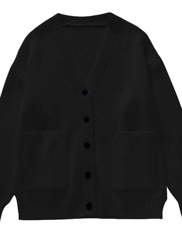 Loose Cardigan Women Long Slee - Wool Coat Peacoat review and price